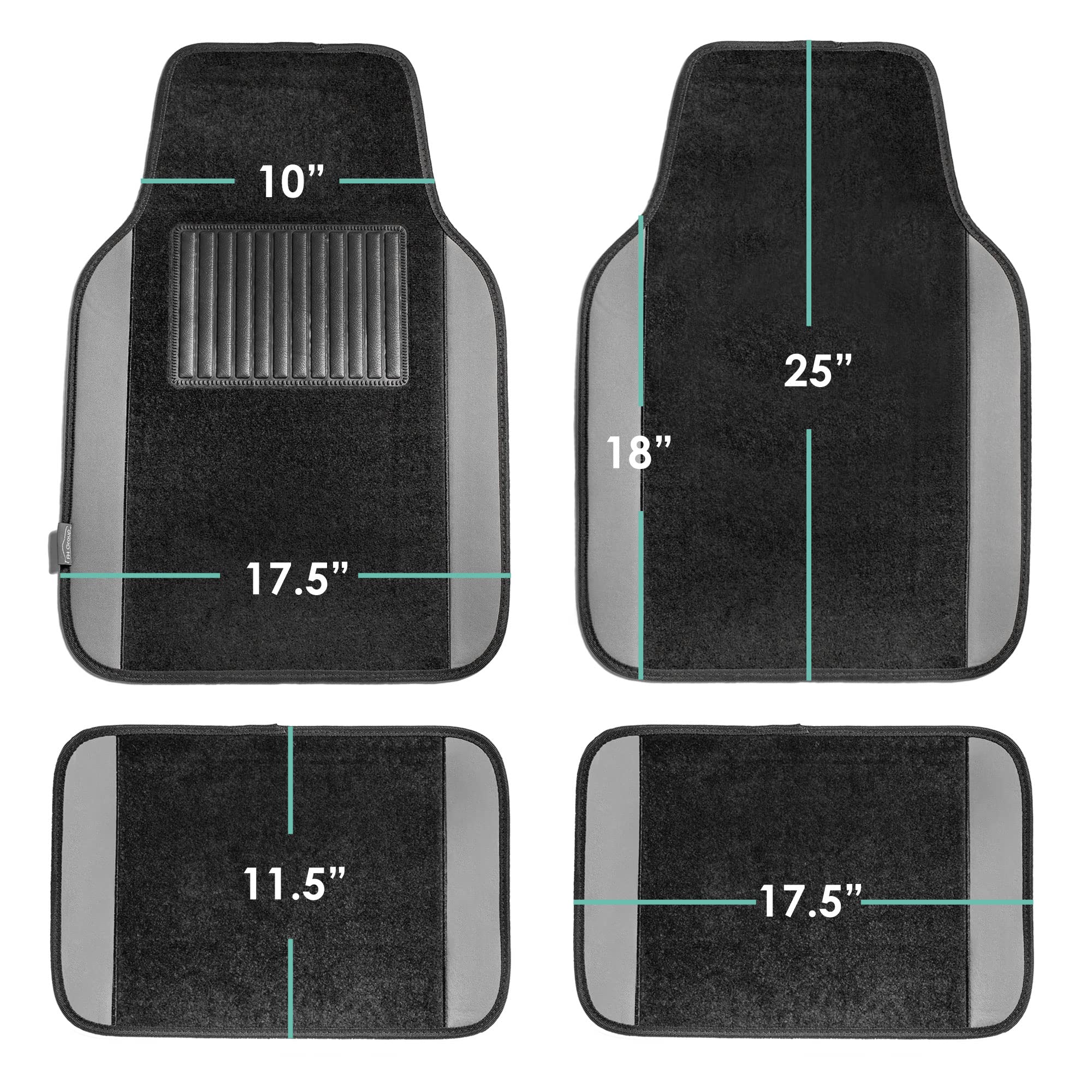 FH Group gray-full-set-mats deliver cohesive style and coverage.