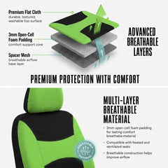 FH Group Green Combo seat belt pad adds comfort and protection