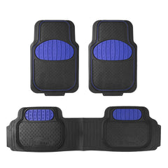 FH Group heavy-duty rubber floor mats in blue with universal fit for protection