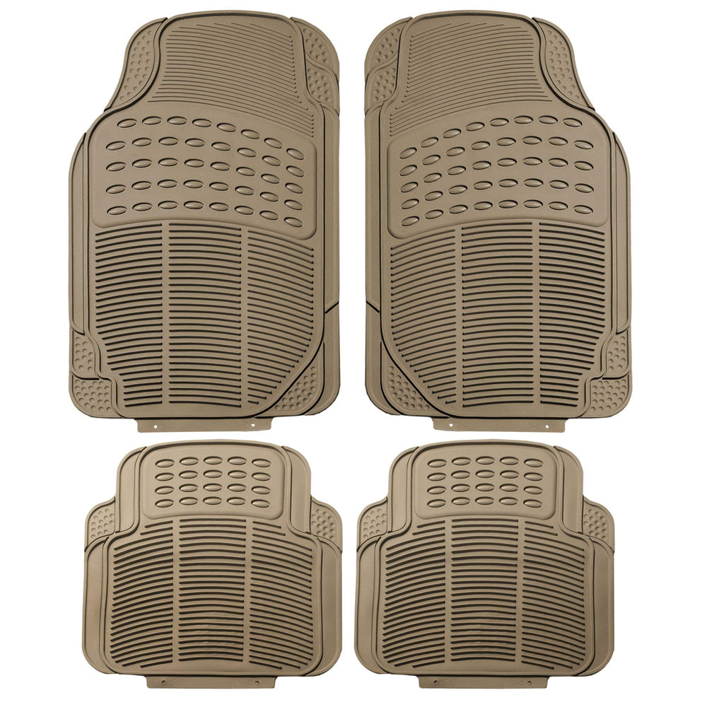 FH Group heavy-duty rubber floor mats shield car interior from mud and spills.