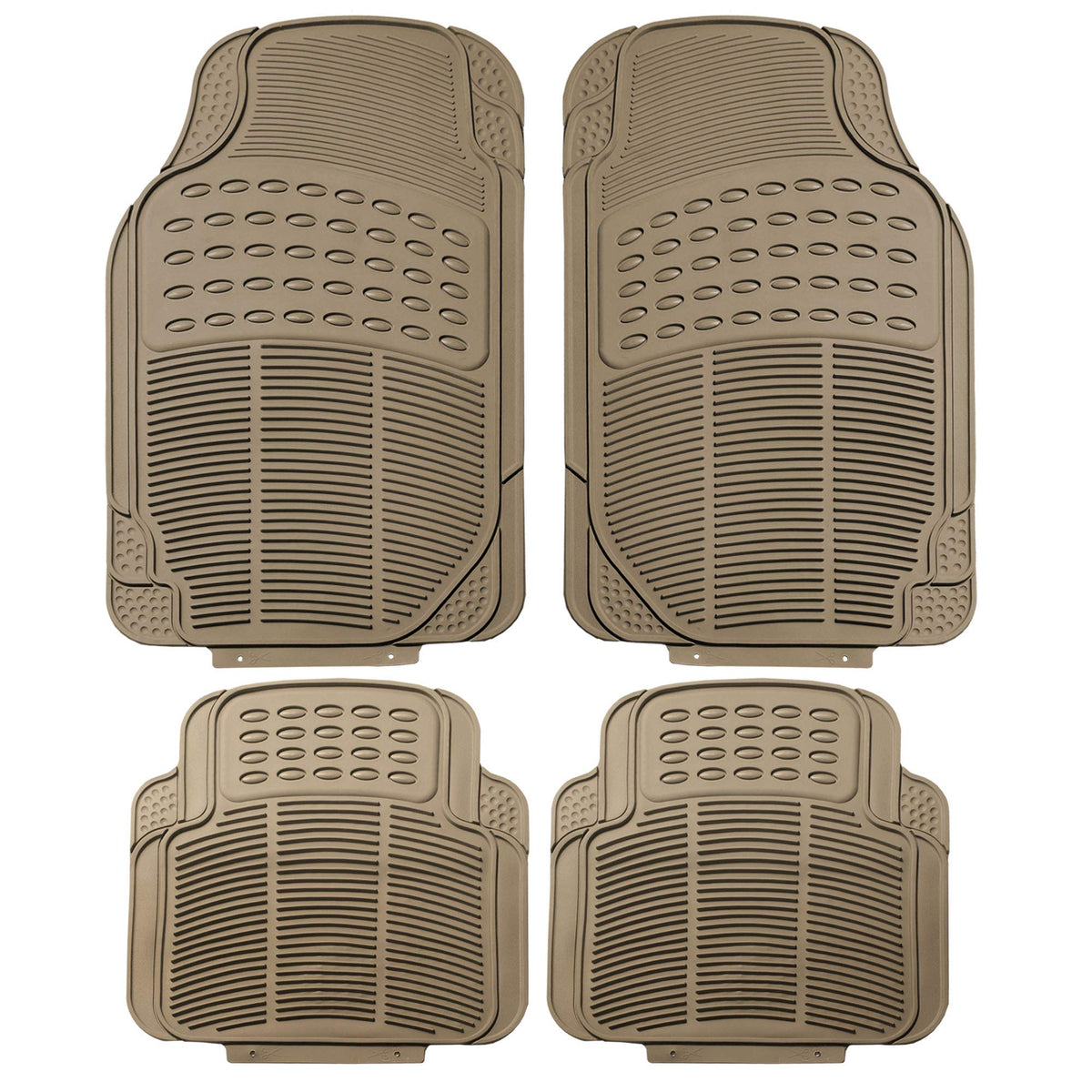 FH Group heavy-duty rubber floor mats shield car interior from mud and spills.