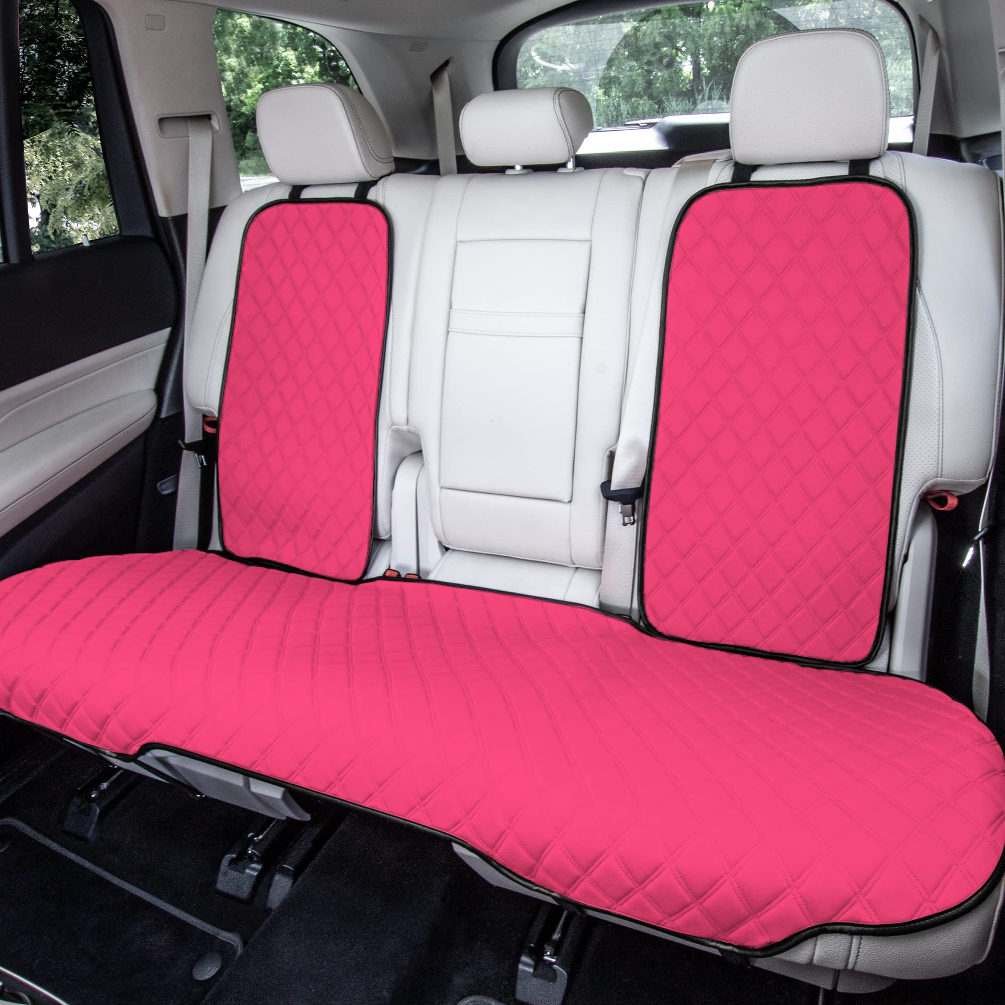 FH Group neosupreme seat cushion back view demonstrates secure strap system.