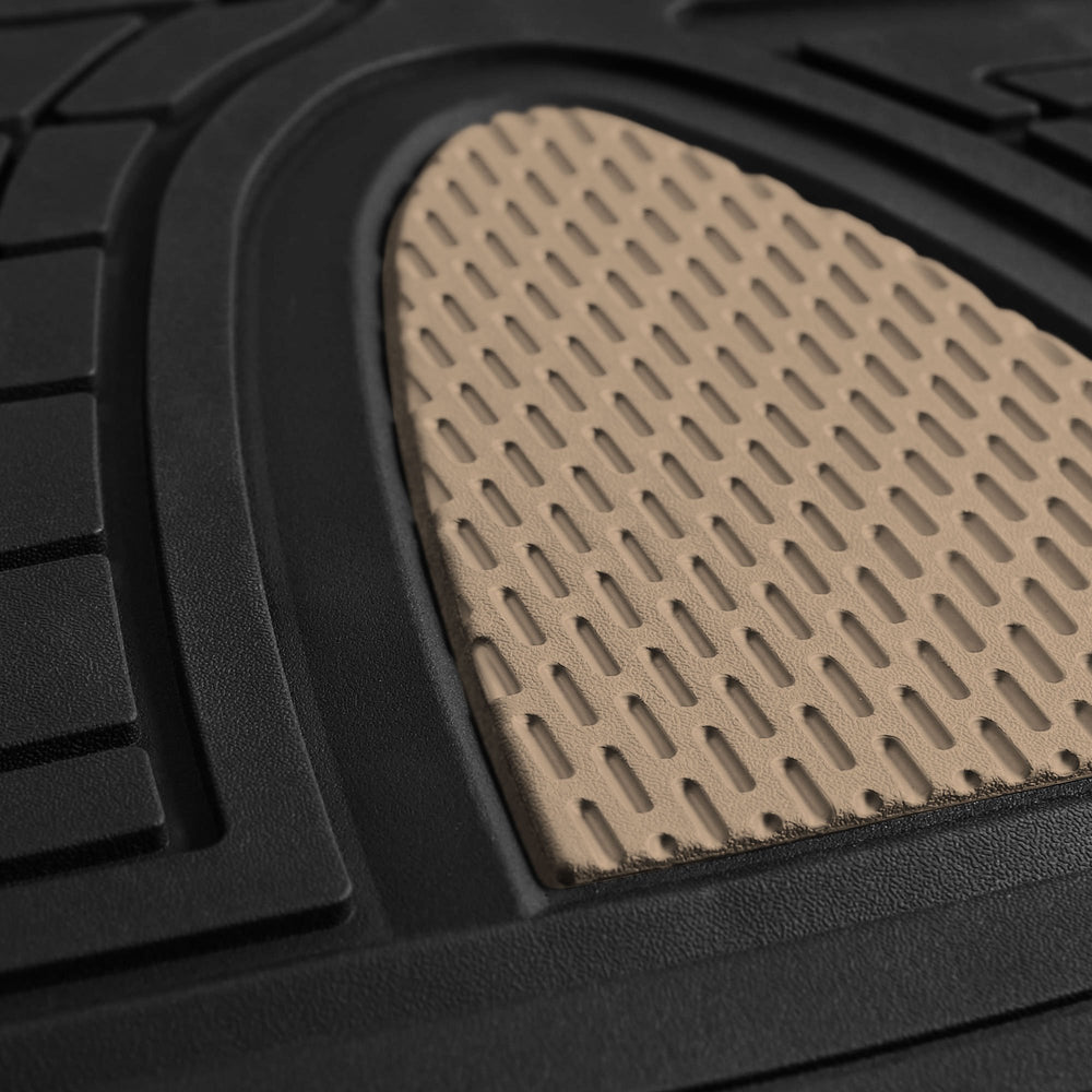 FH Group Premium Liners rear mats beige shield rear seats from dirt and moisture.