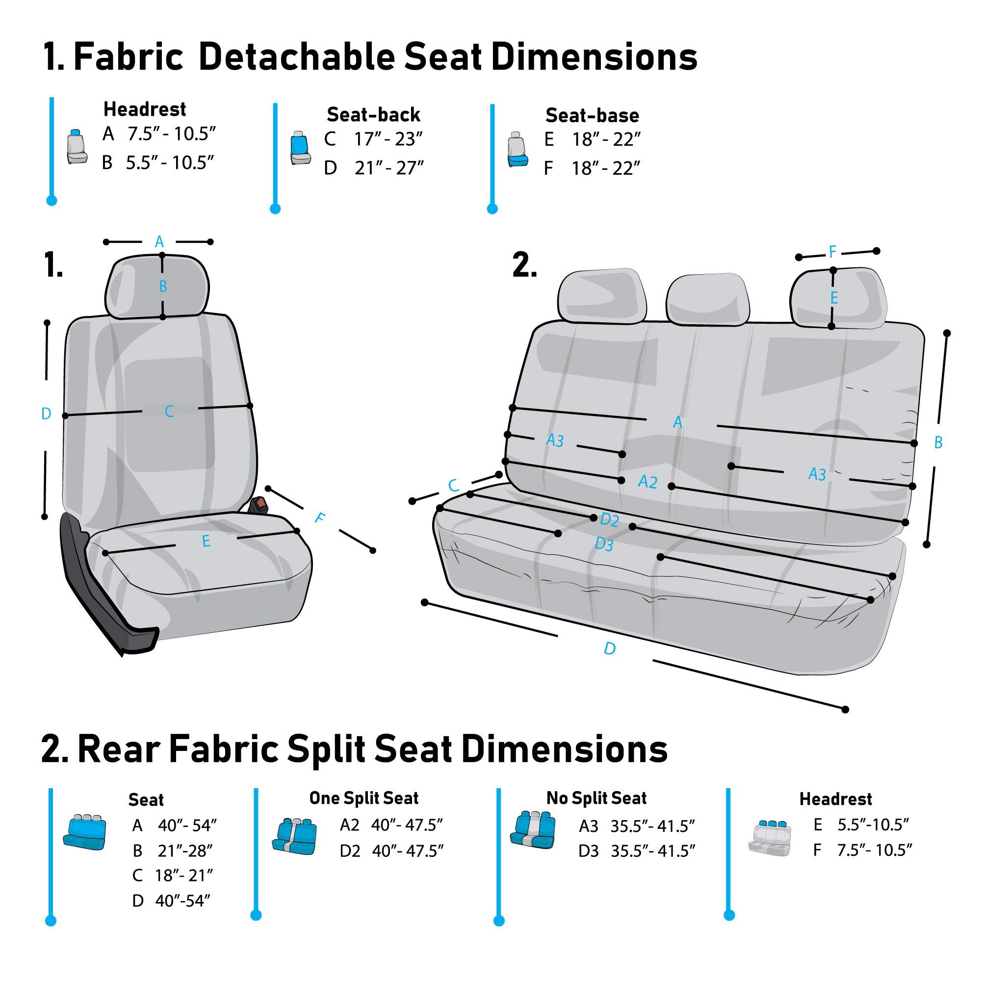 FH Group seat cover compatible with heated seats in winter.