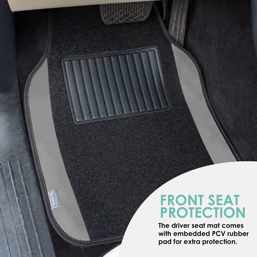FH Group tall-edge-deep-ridge-channel mats contain messes efficiently.