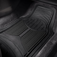 FH Group trim-to-fit rubber mats adapting to vehicle interior shape