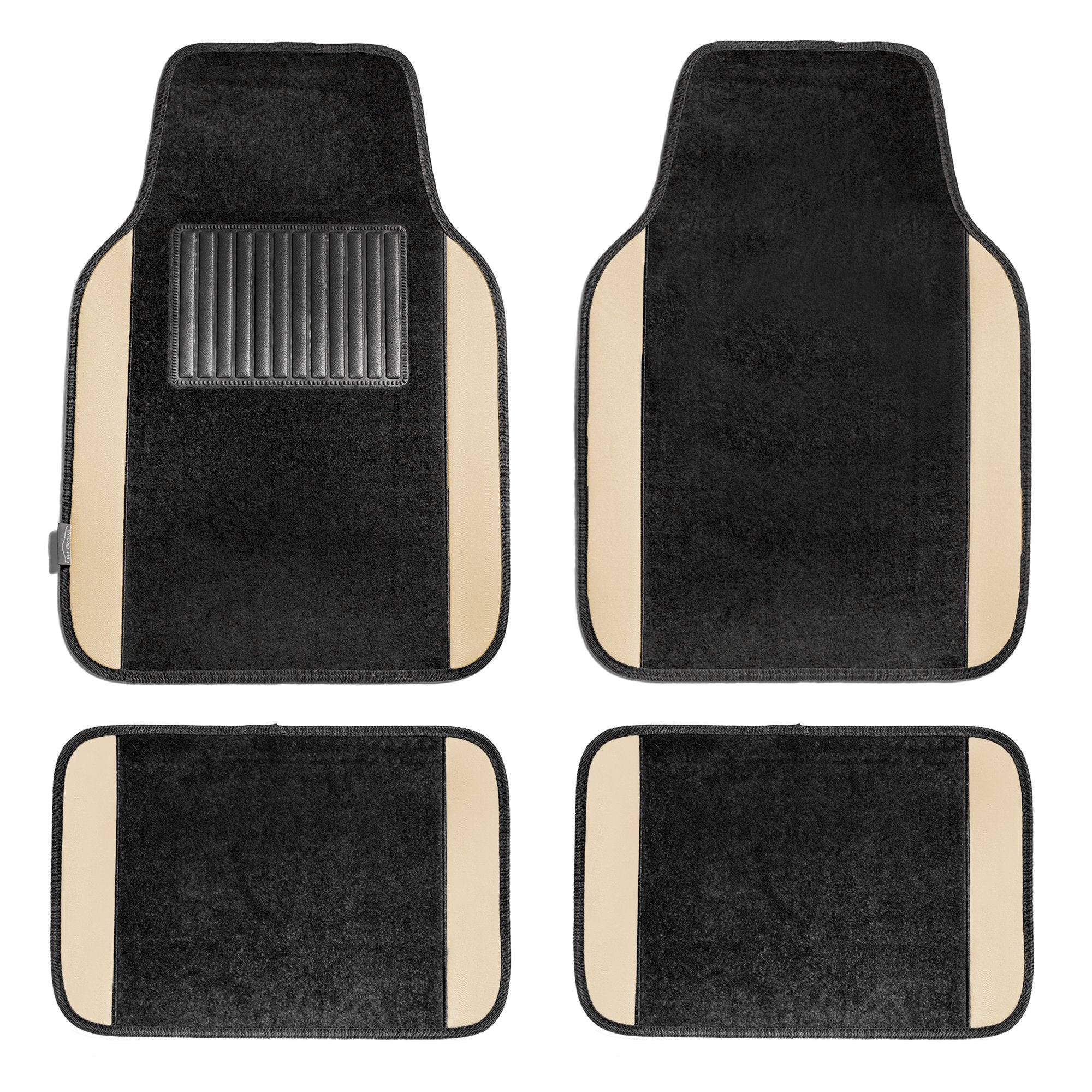 FH Group universal-fit carpet floor mats for front seats keep interiors clean.