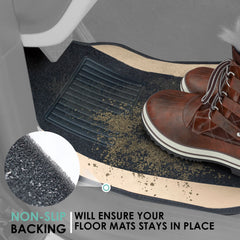 FH Group universal-fit carpet floor mats for rear seats protect the cabin floor.