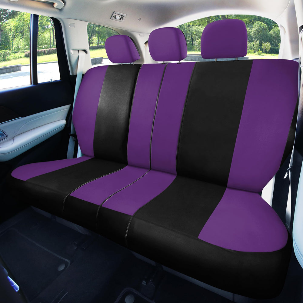 FH Group universal seat covers full set, airbag-compatible stitching supports safe deployment.