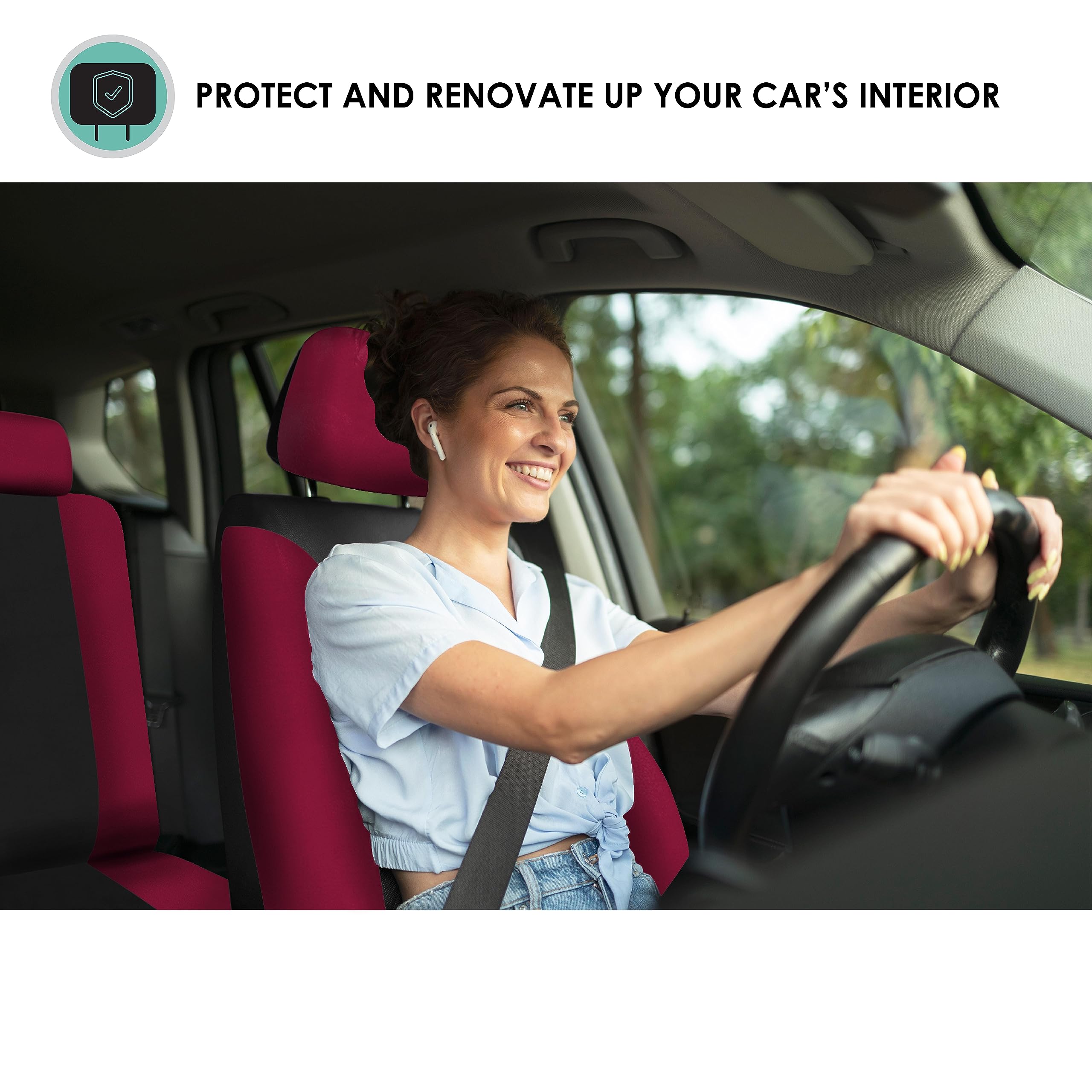 FH Group non-slip dash grip pad keeps essentials within reach.