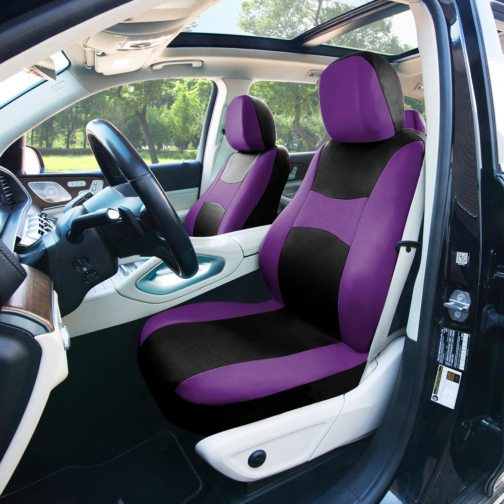FH Group universal seat covers full set, installation hardware for quick, secure fit.