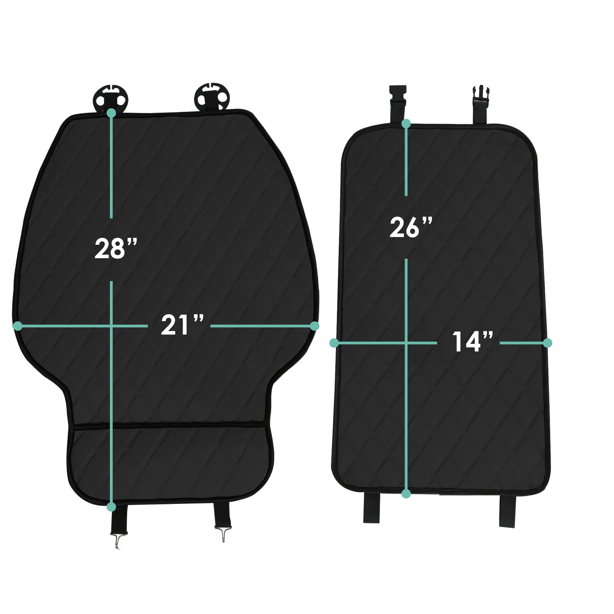 FH Group waterproof seat cover guards upholstery against spills.