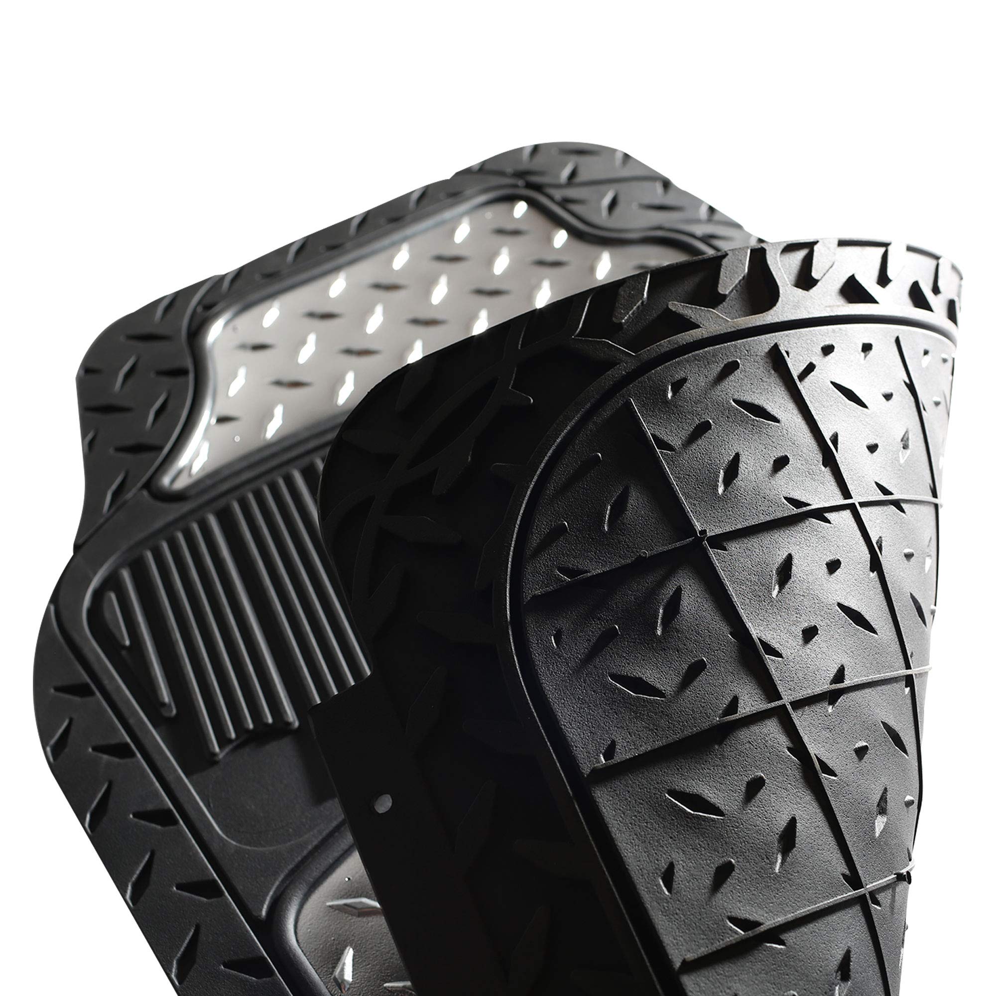 FH Group full-set car mats provide complete coverage for driver, passenger, and cargo areas.