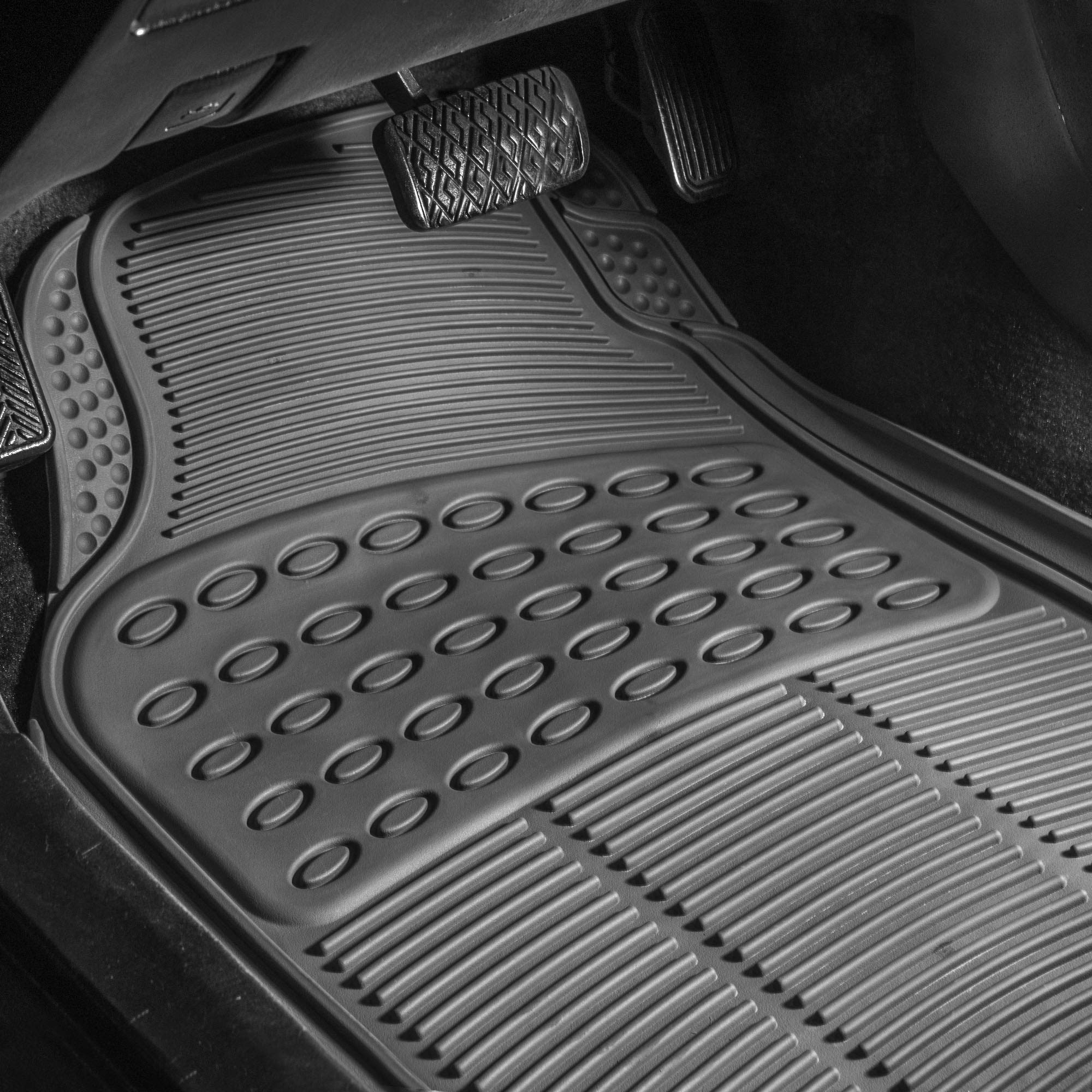 FH Group gray finish floor mats elevate the vehicle interior look