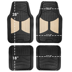 FH Group Monster Eyes Red mats feature nibbed backing to stay in place.