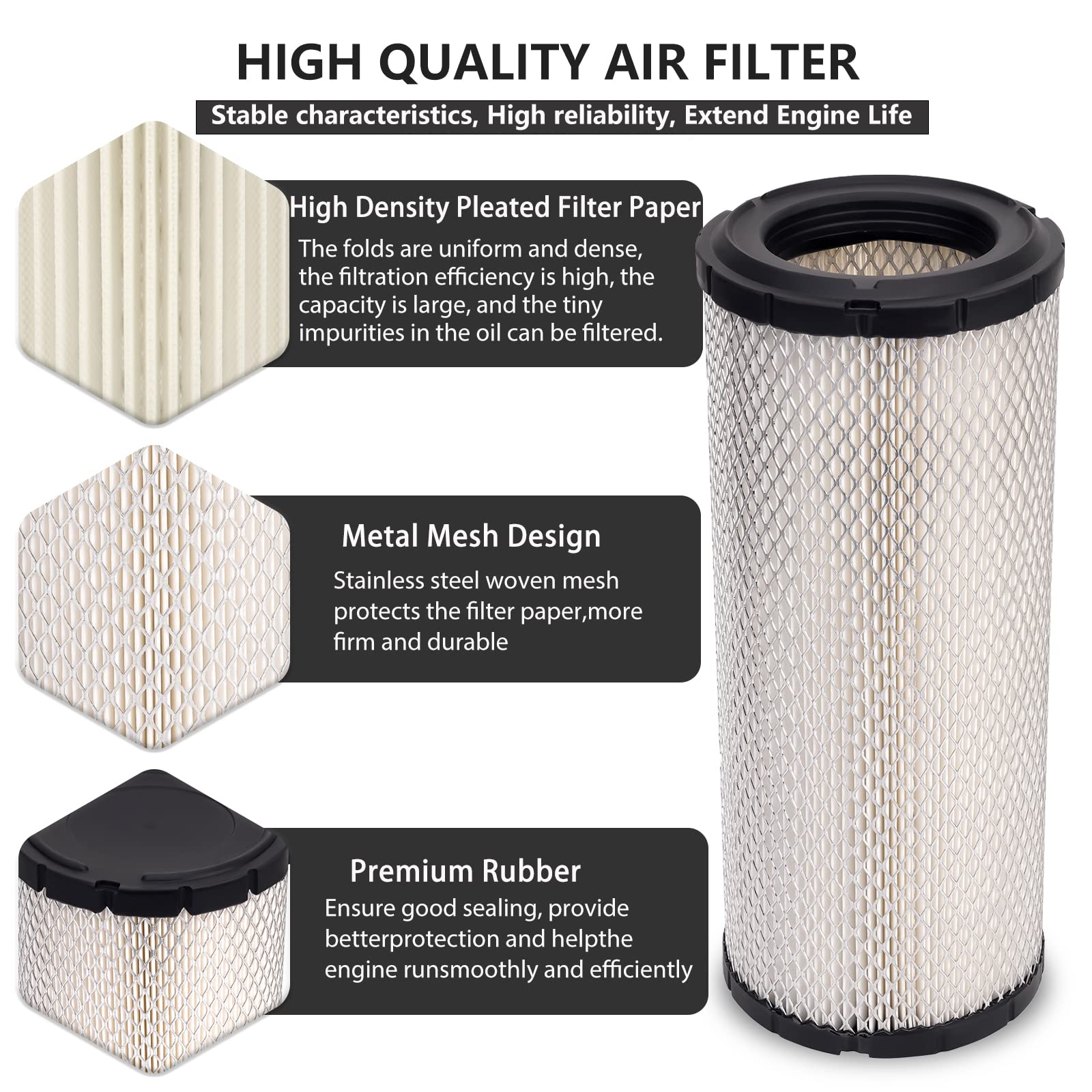 FHSJXR Maverick X3 RR turbo air filter mounted in engine bay.