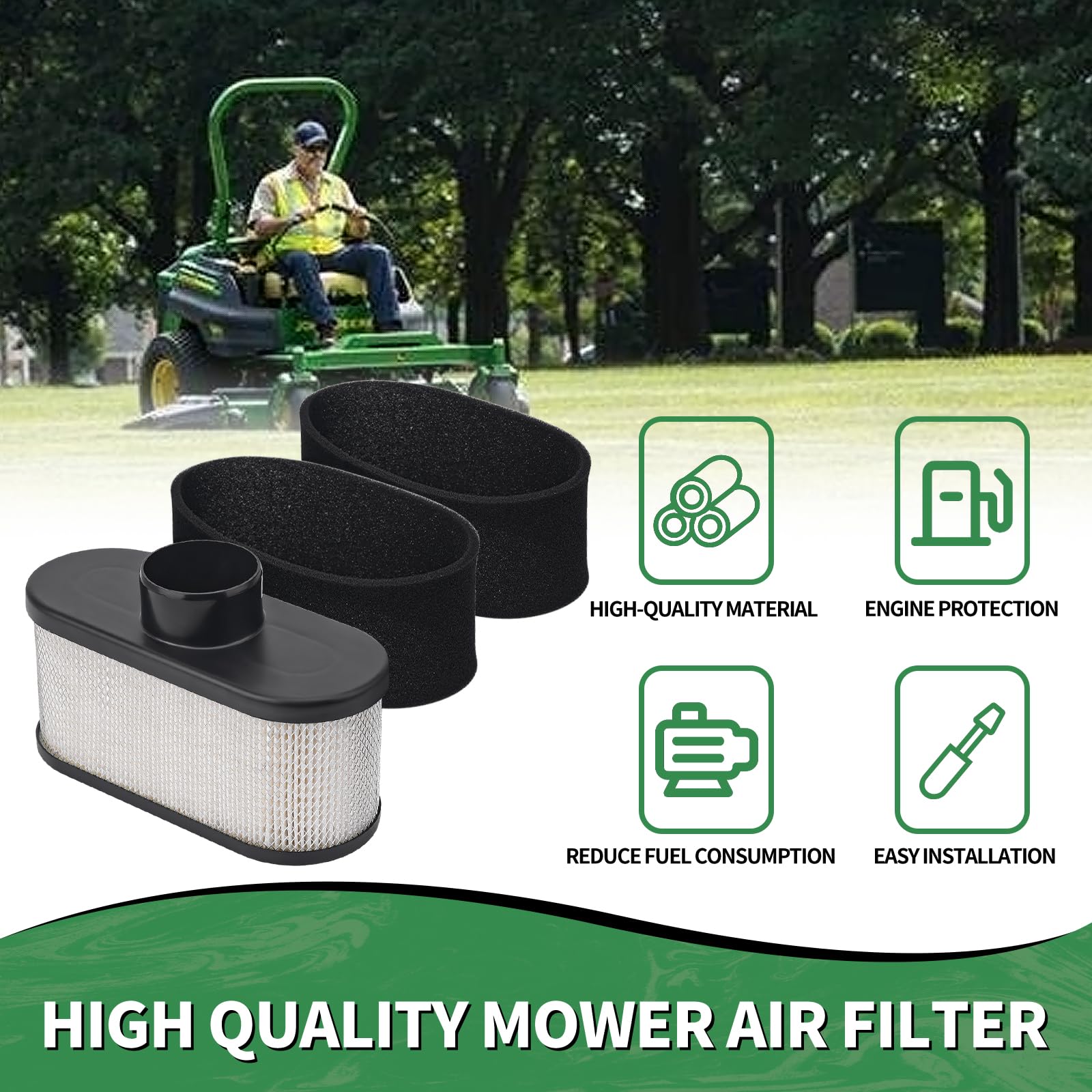 FHSJXR foam pre-filter 11013-7046 intercepts large particles before entry.