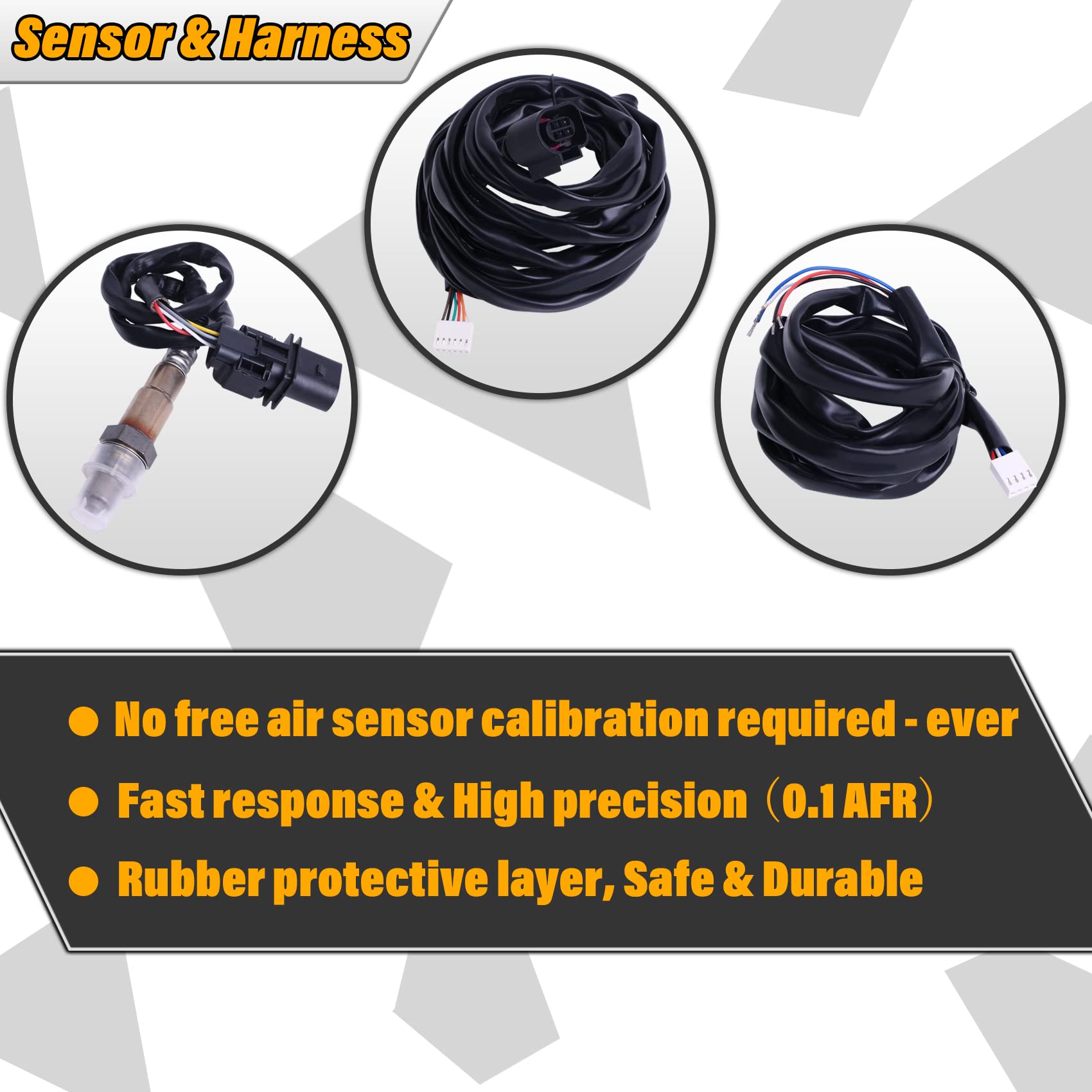 FHRHRY UEGO 4.9 LSU sensor close-up for fast AFR response