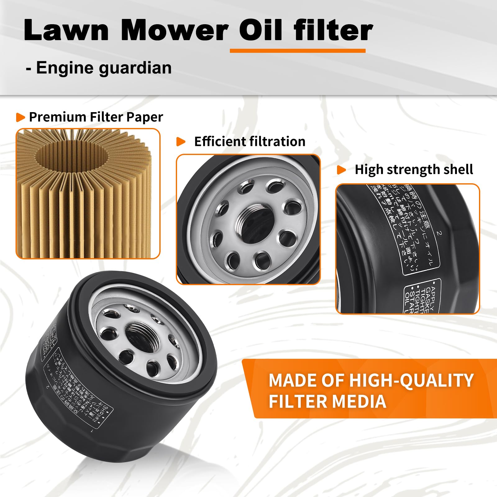 FHSJXR 49065-0721 oil filter being installed easily with no tools required.