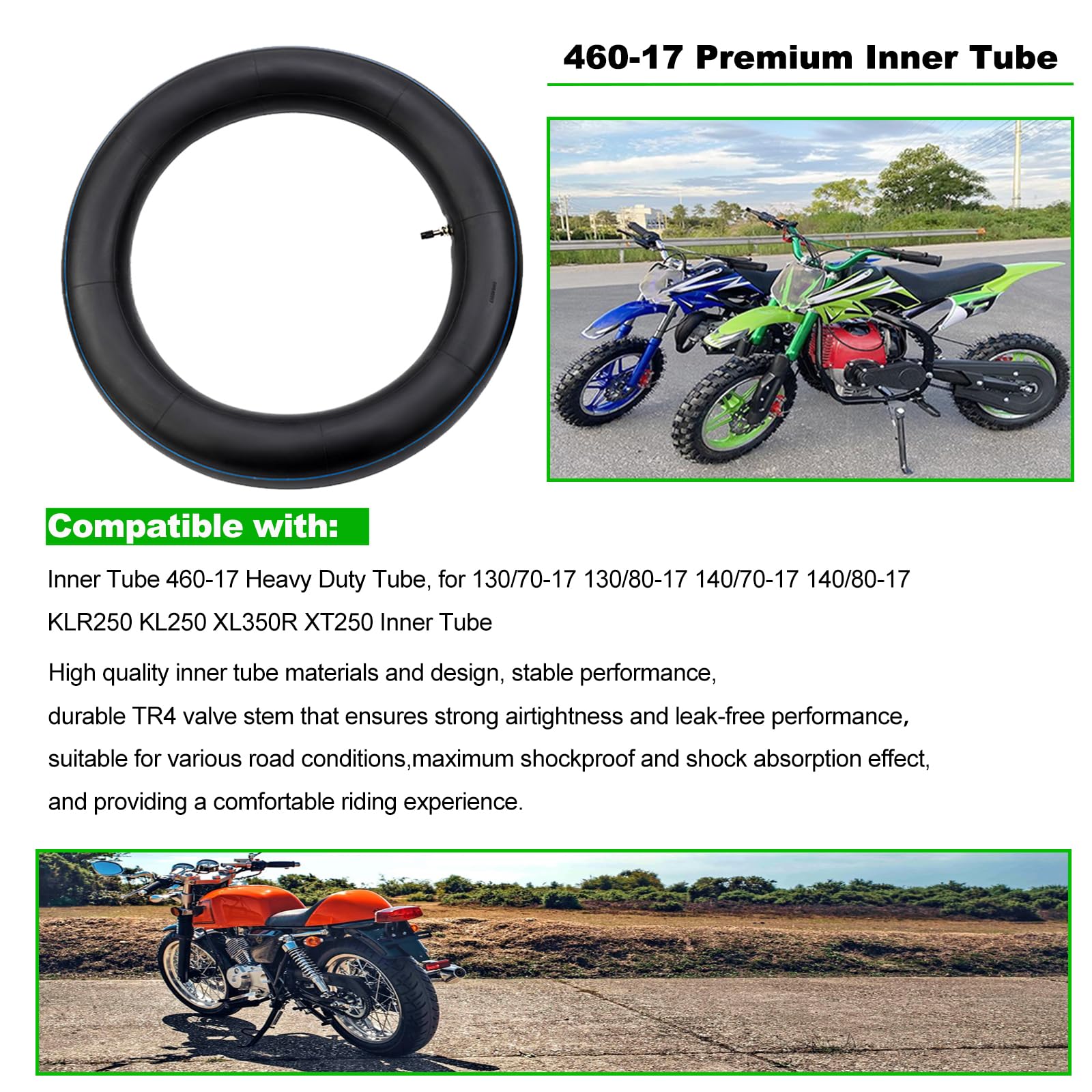 FHSJXR compatibility with 130/70-17 and 140/80-17 tires
