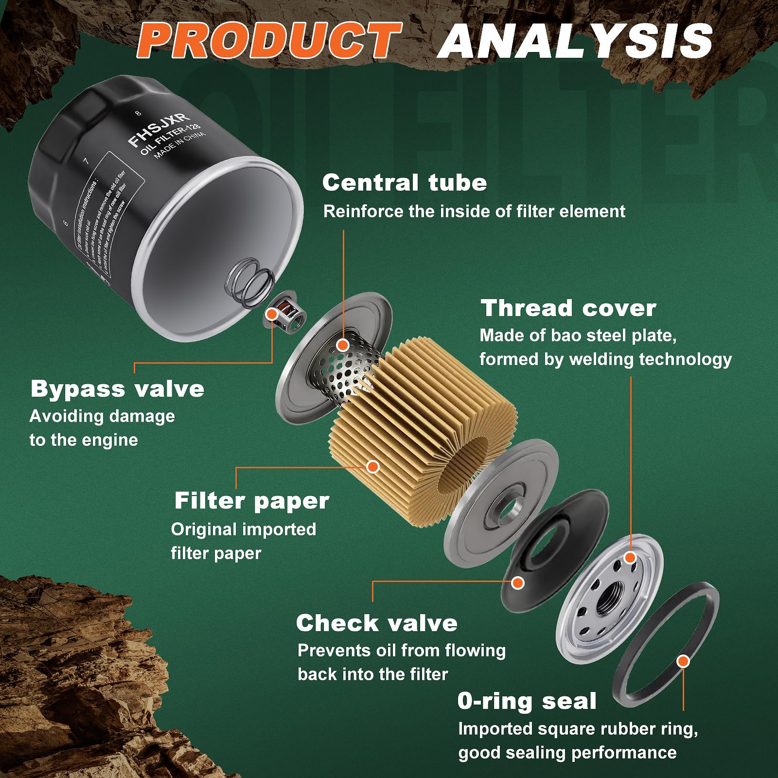 FHSJXR filtration media shows dust-holding capacity