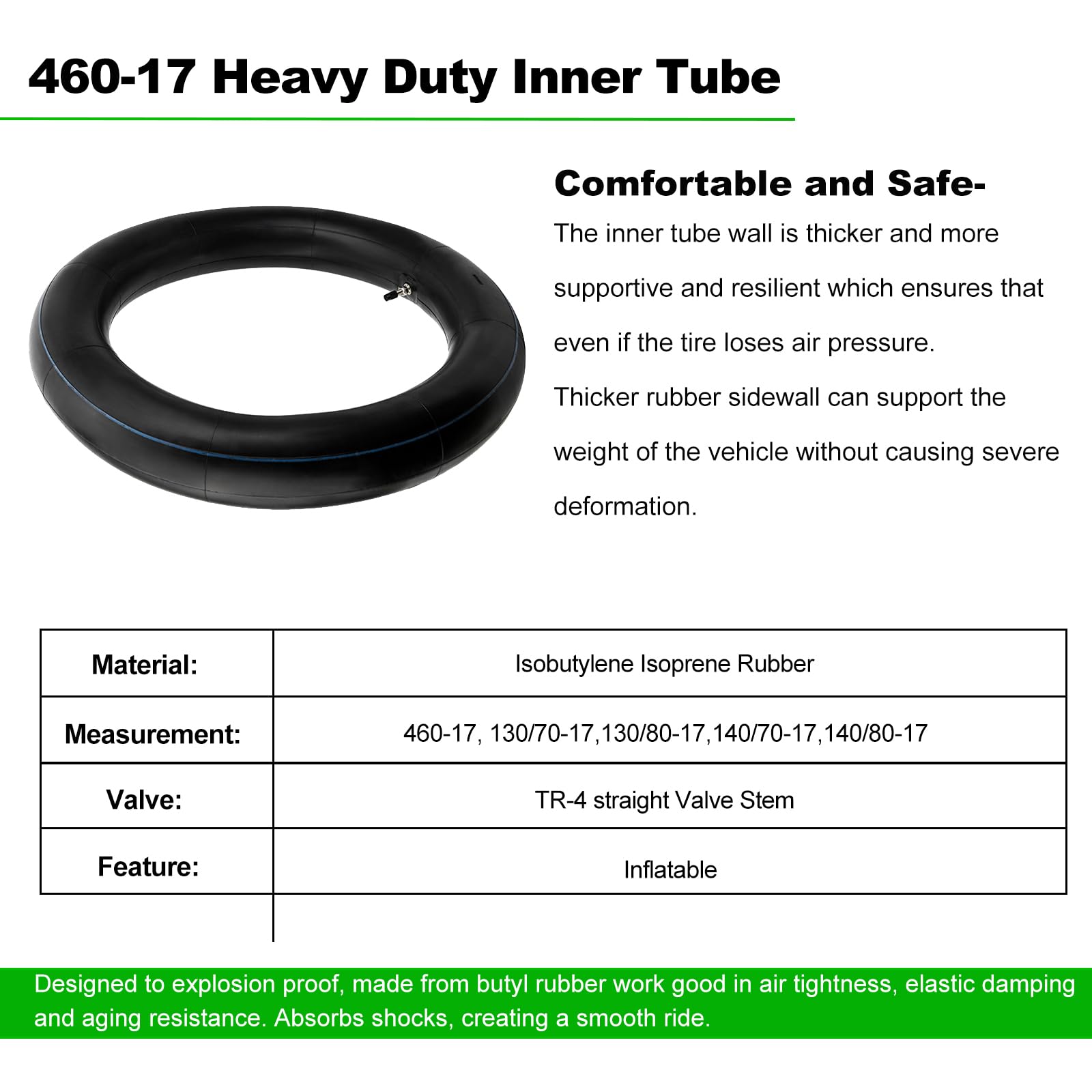 FHSJXR easy-installation inner tube ready for quick swap