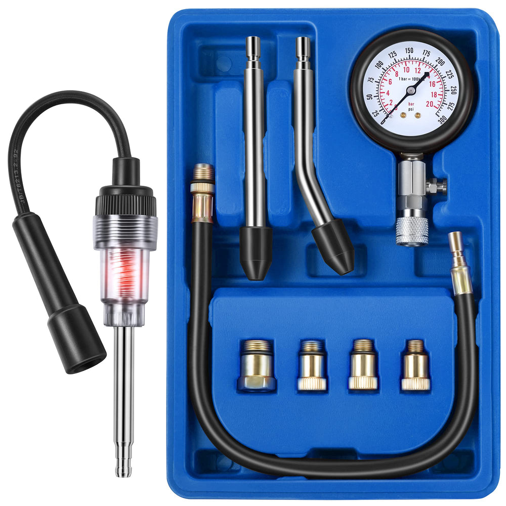 Fiada compression tester kit front view showing overall setup and build quality
