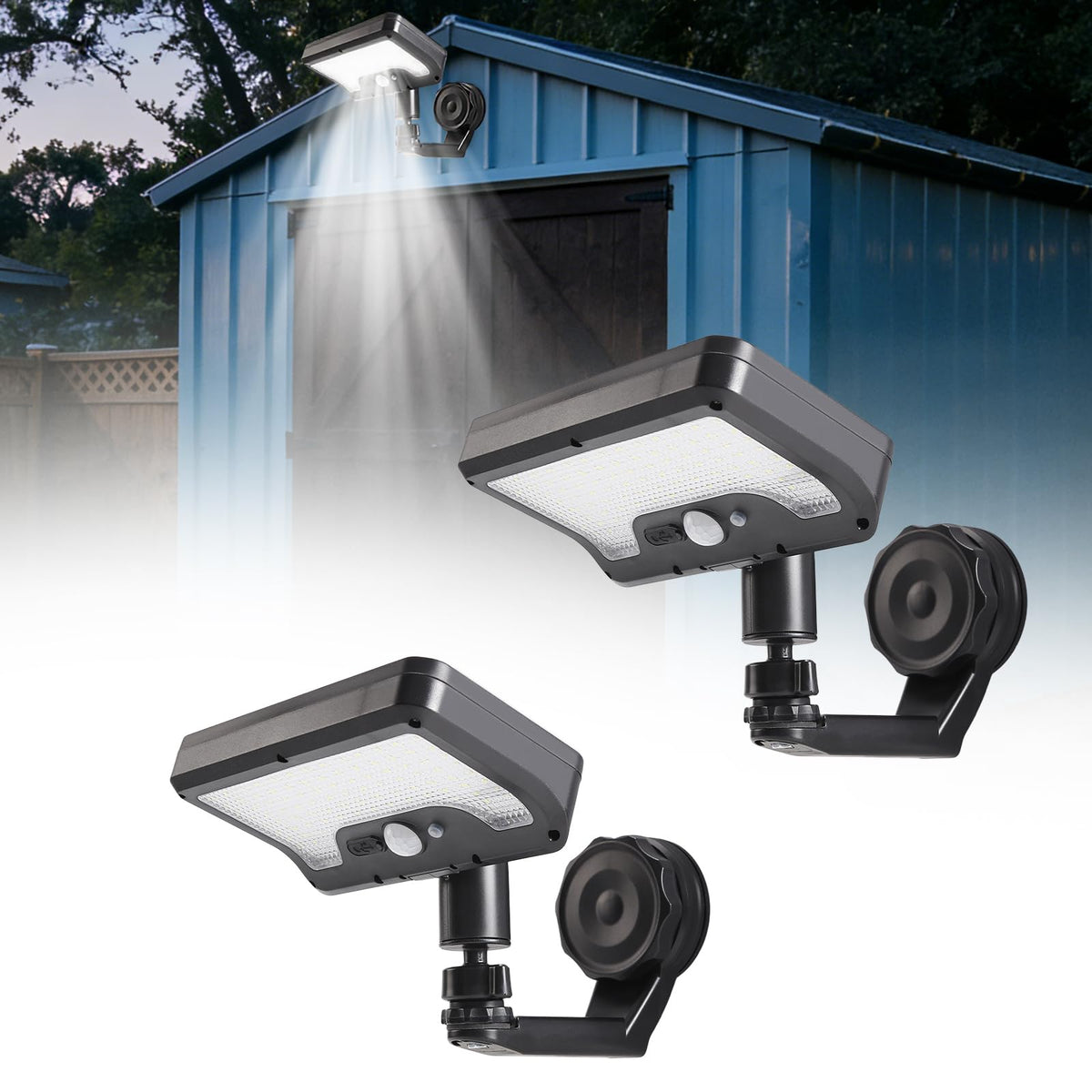 FIALAME magnetic solar light showing 270° broad outdoor coverage