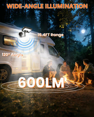 FIALAME three‑mode solar light with mode indicators