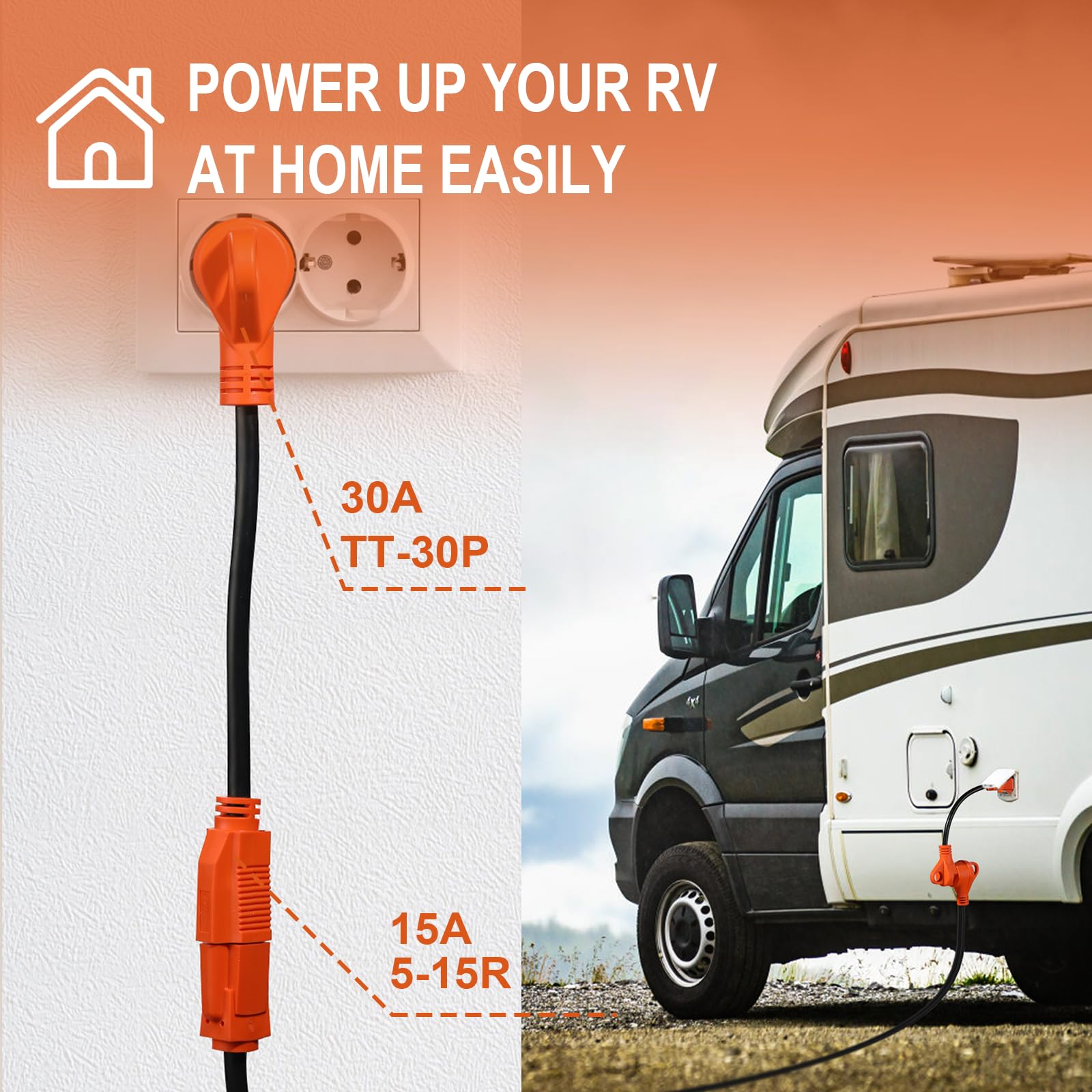 Ficstar outdoor-ready RV adapter suits campers, trailers, and motorhomes.