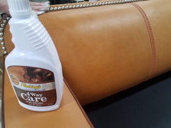 Fiebing's 4 Way Care finish highlights natural wax sheen for durable conditioning.