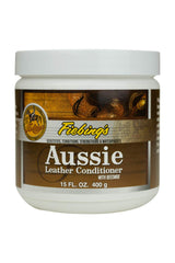 Fiebing's Aussie Leather Conditioner with beeswax protects leather in hot conditions