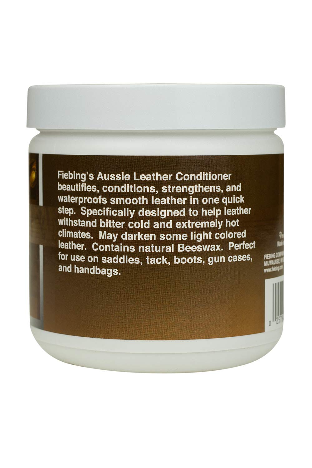 Fiebing's Aussie Leather Conditioner keeps saddles and tack moisturized for durability