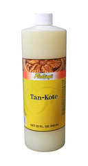 Fiebing's Tan Kote 32oz bottle provides durable leather protection and finish.