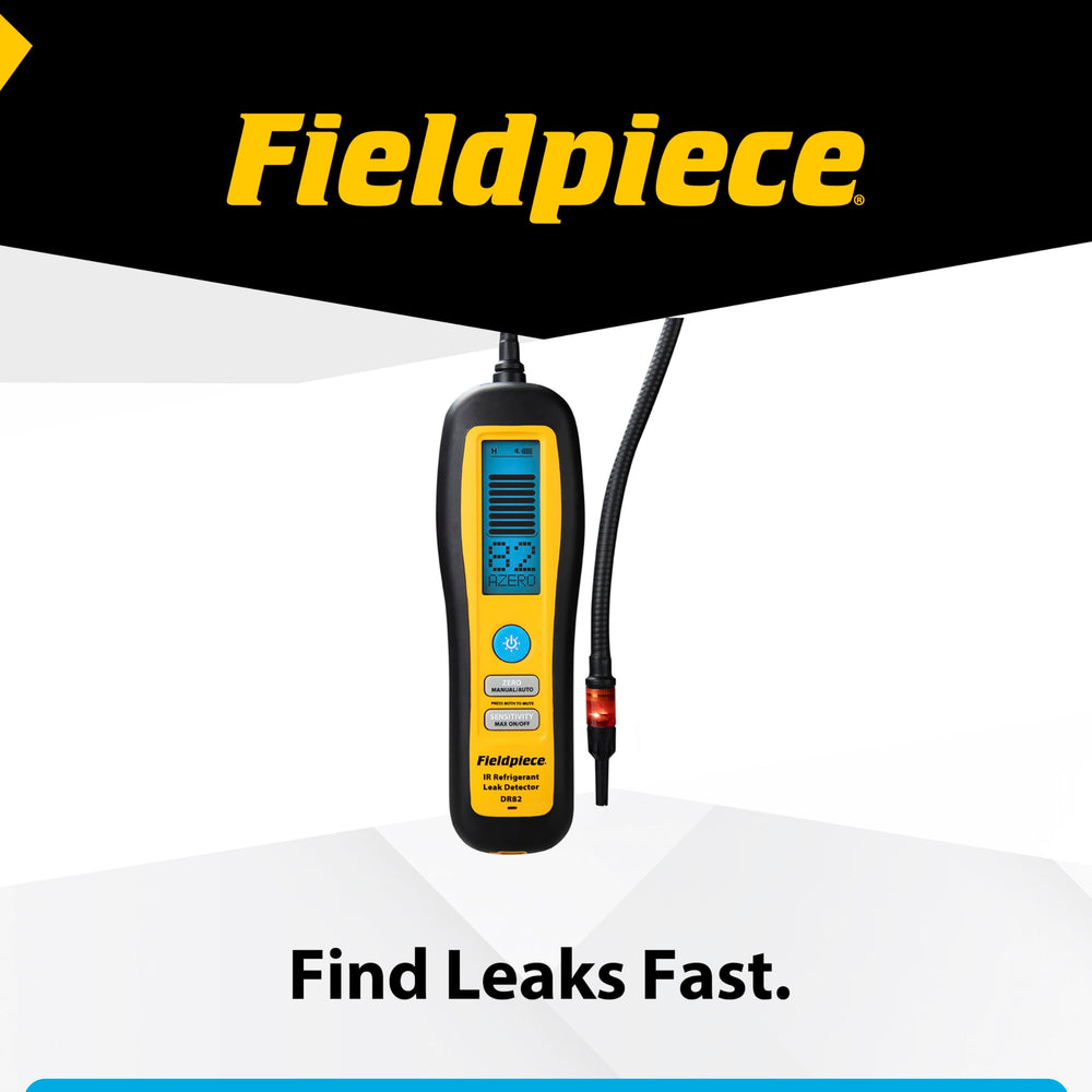 Fieldpiece DR82 USB-C battery supports long shifts between charges for field work