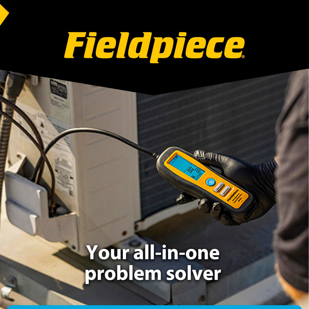 Fieldpiece DRX3 rugged blow molded case protects the detector on jobsites