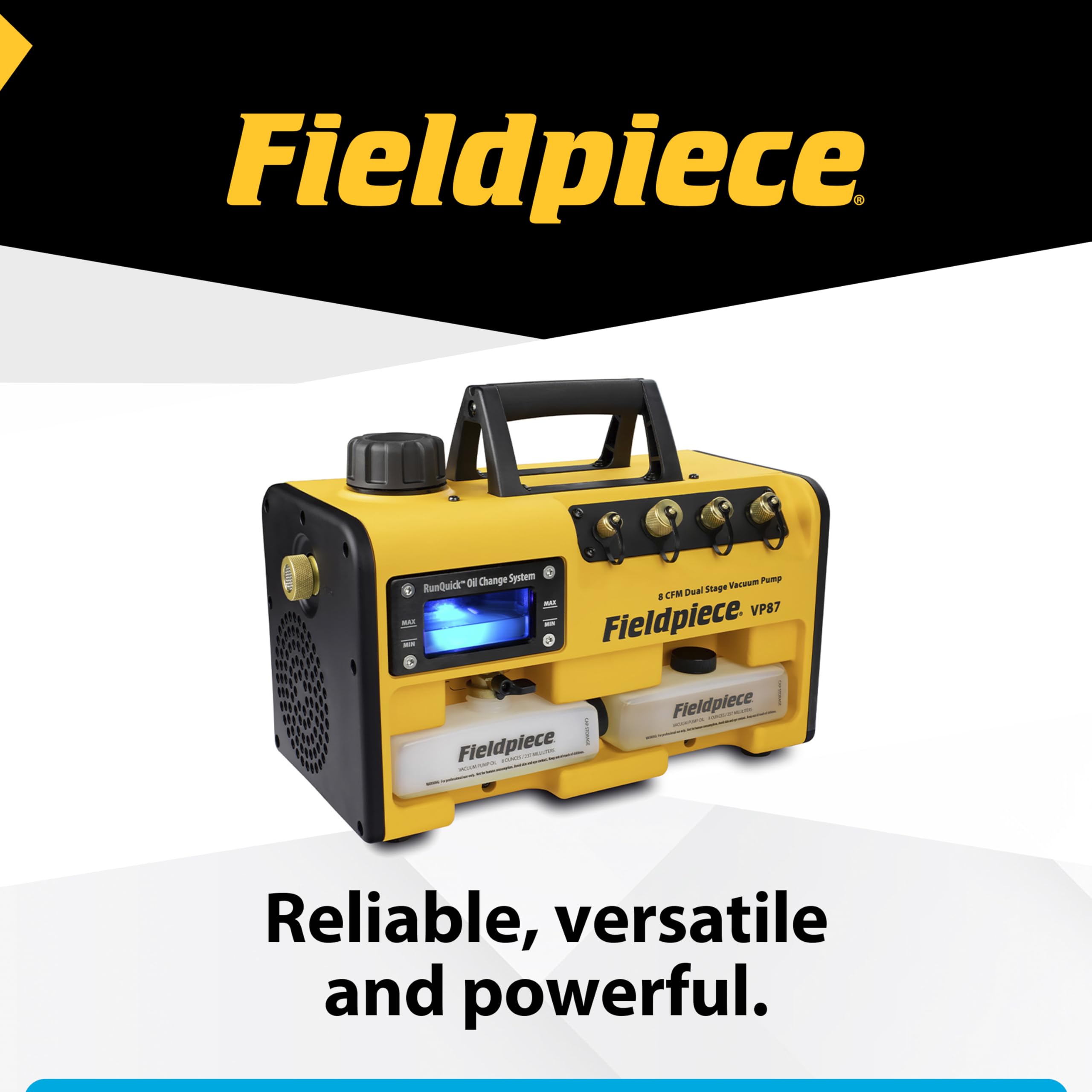 Fieldpiece VP87 portable design image showcases on-site versatility for technicians.