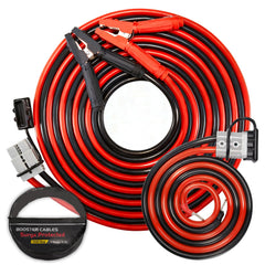 FieryRed 1G 30ft jumper cables ready for heavy-duty boosts.