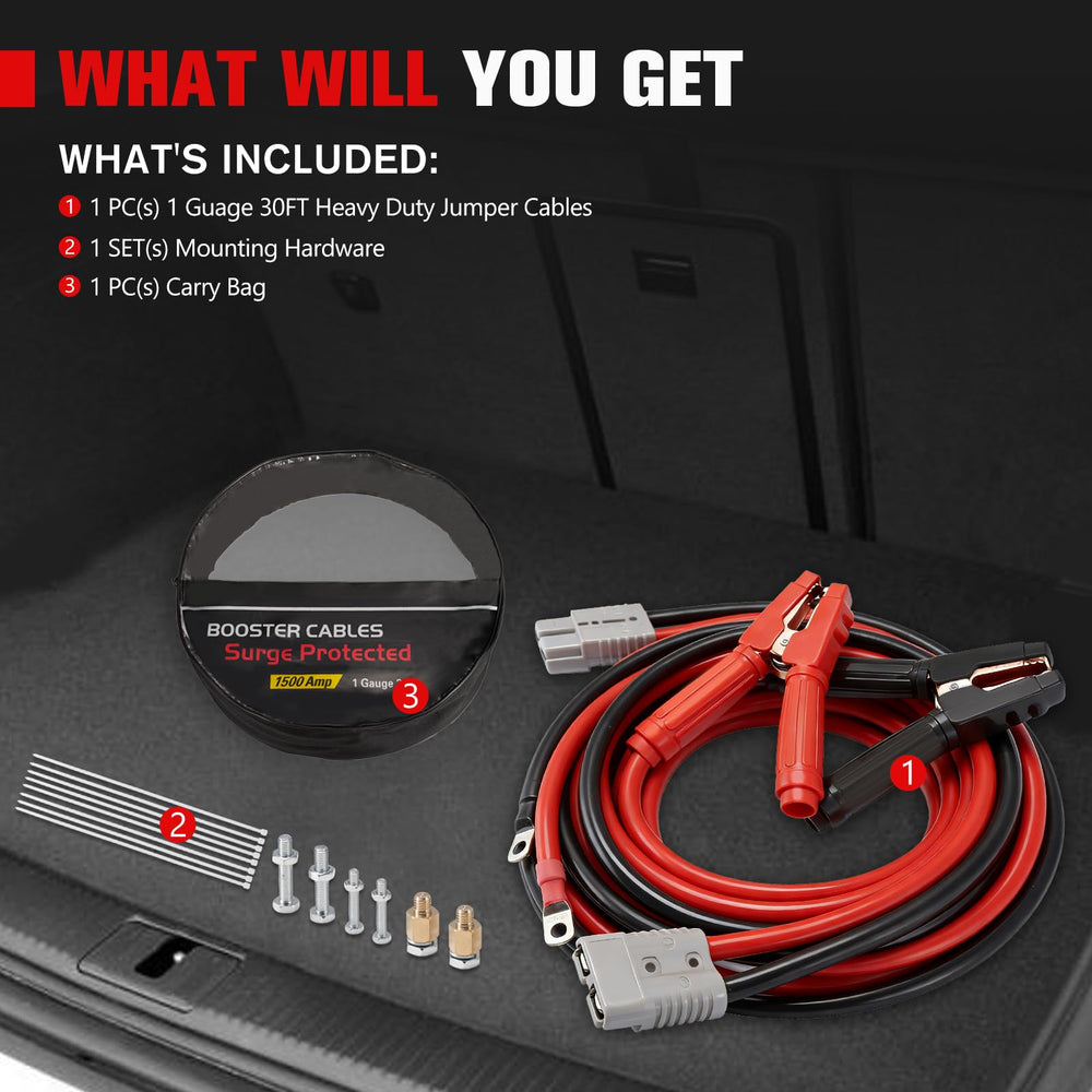 FieryRed compact design saves trunk space when stored.