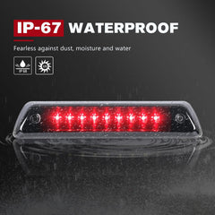 FIERYRED reverse light with smoked lens improves signaling while backing up.