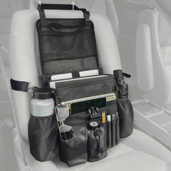 FifthQuarter car organizer front seat with large capacity for tools and laptop, for easy access.