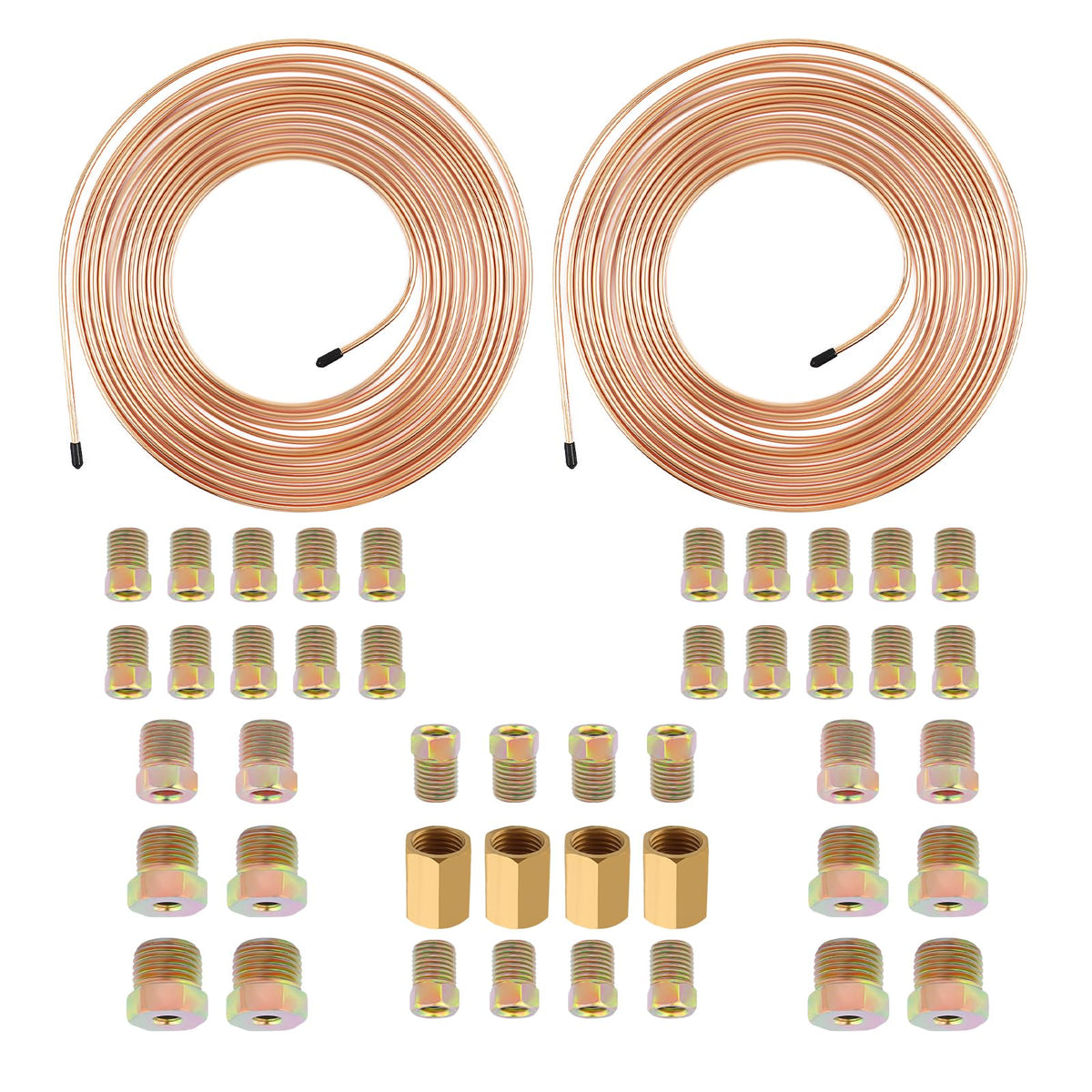 Figpade 2-sets 3/16 brake lines kit for flexible routing in tight spaces.