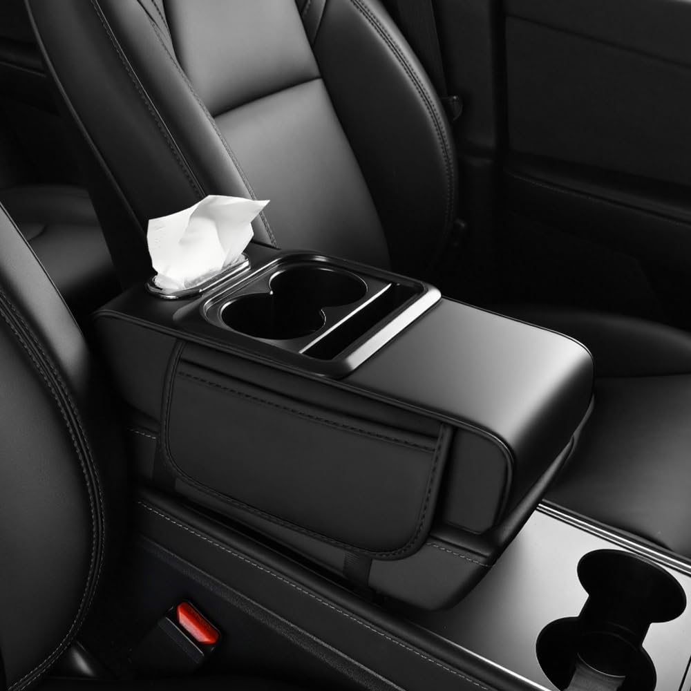 Figpade 4-in-1 center console installation guide on armrest box