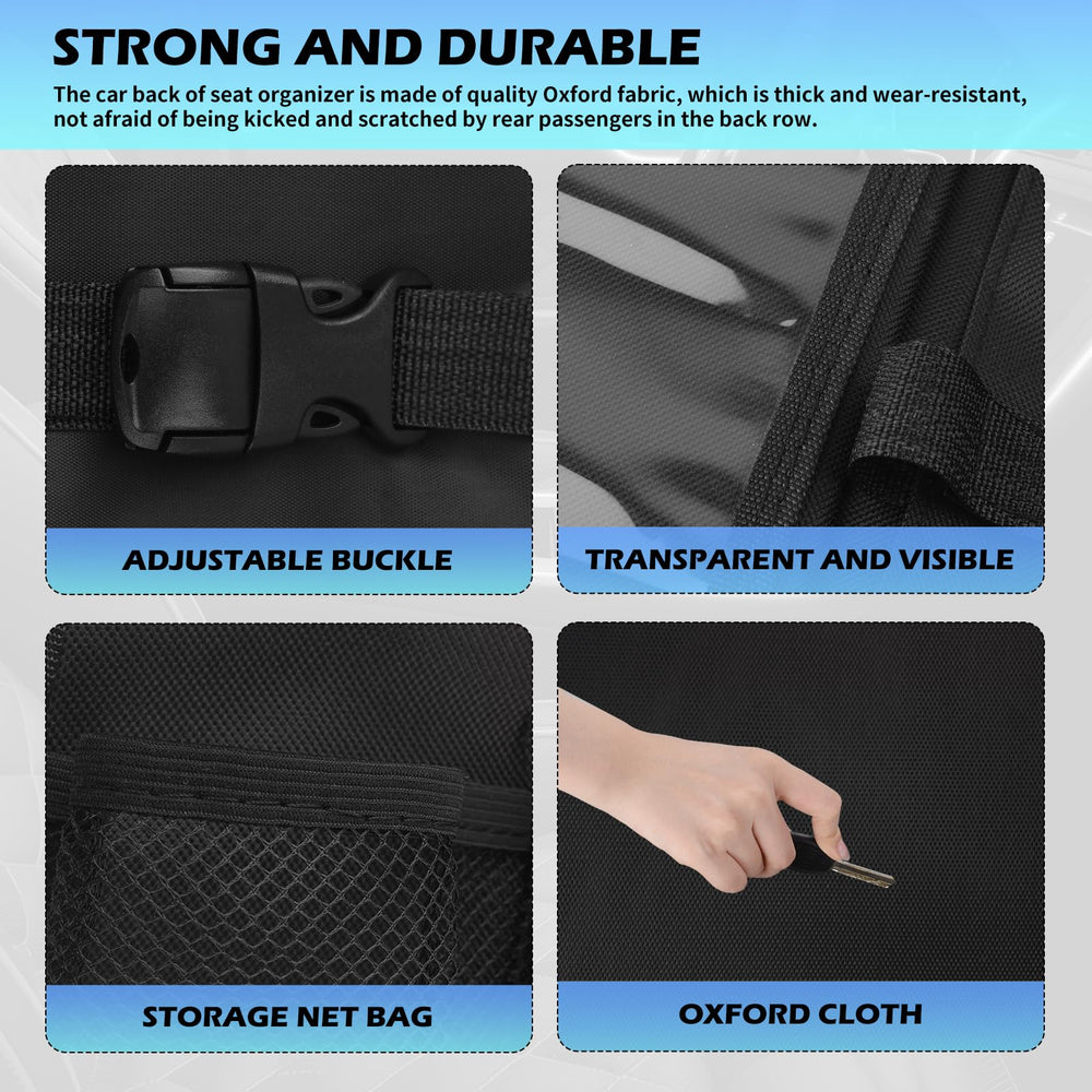 Figpade backseat organizer bottom plate keeps the tray flat and stable