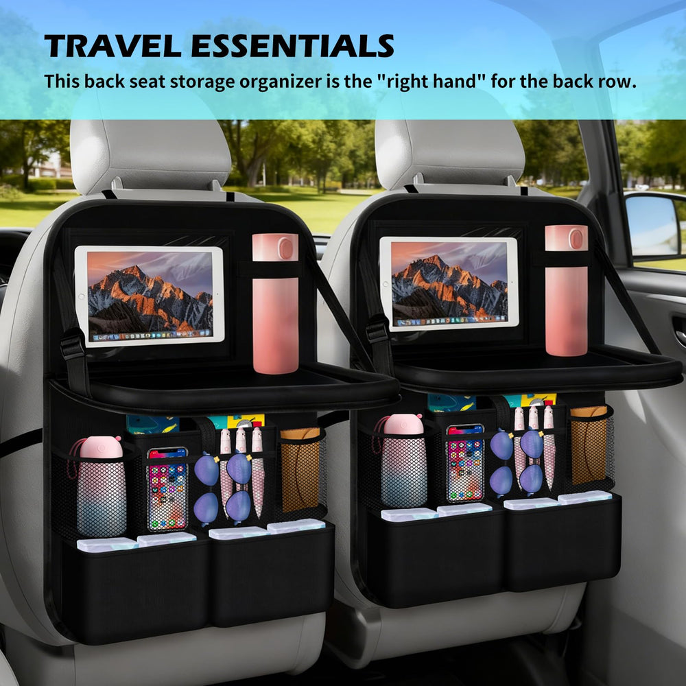 Figpade backseat organizer installation steps for split headrest seats