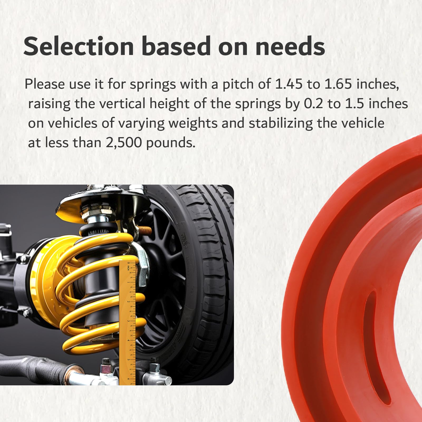 Figpade spacer reduces vibration for a quieter ride on the road