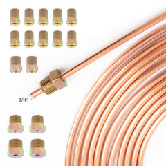 Figpade inverted tube nut set shown for secure thread engagement.