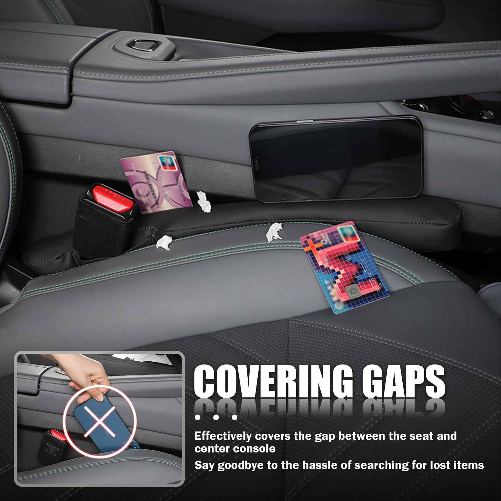 Figpade universal car-seat gap plug fits most models for quick setup.