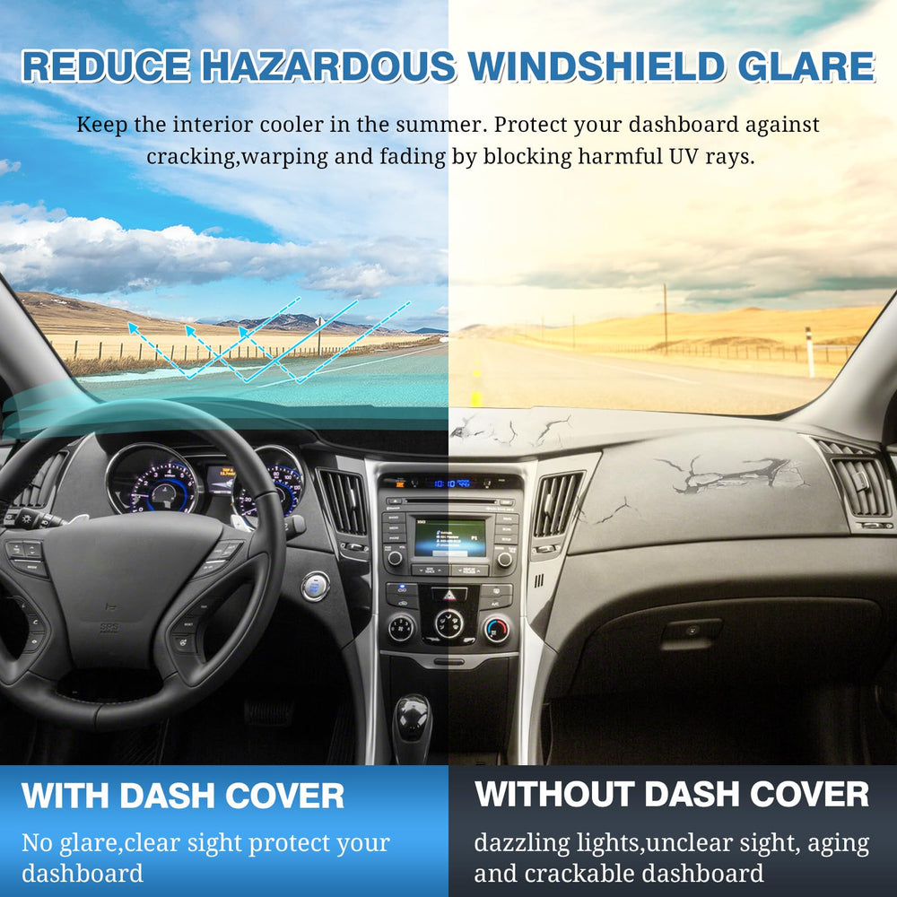 FIILINES dash cover installs in minutes with fasteners for a quick, snug fit.