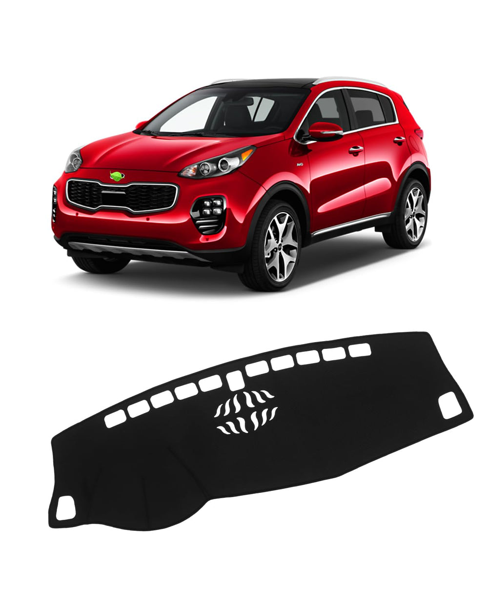 FIILINES dash cover for Kia Sportage fits 2017-2022 models, preserving a clean dashboard.
